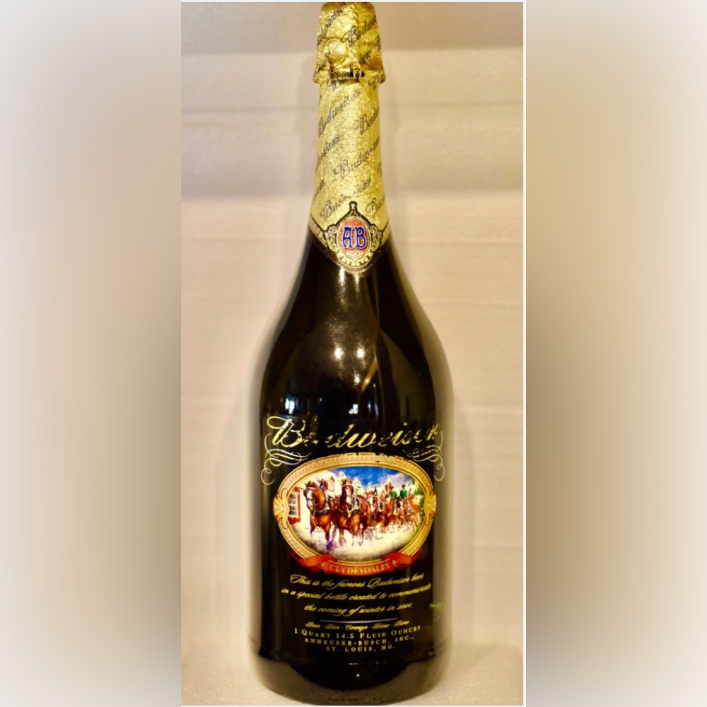 BUDWEISER MILLENNIUM COLLECTABLE BOTTLE